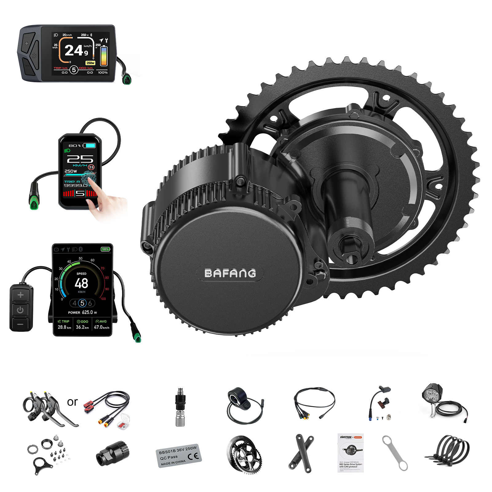 Mid Drive Motor Kit 52V 1000W - [Spedizione Locale USA] Motore Bafang 750W