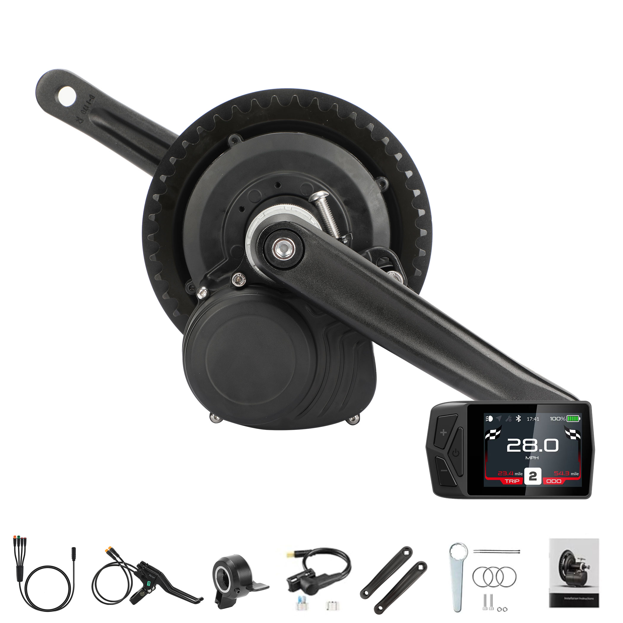 Tongsheng Tsdz2B Mid Drive Motor - Kit motore a trasmissione centrale TONGSHENG