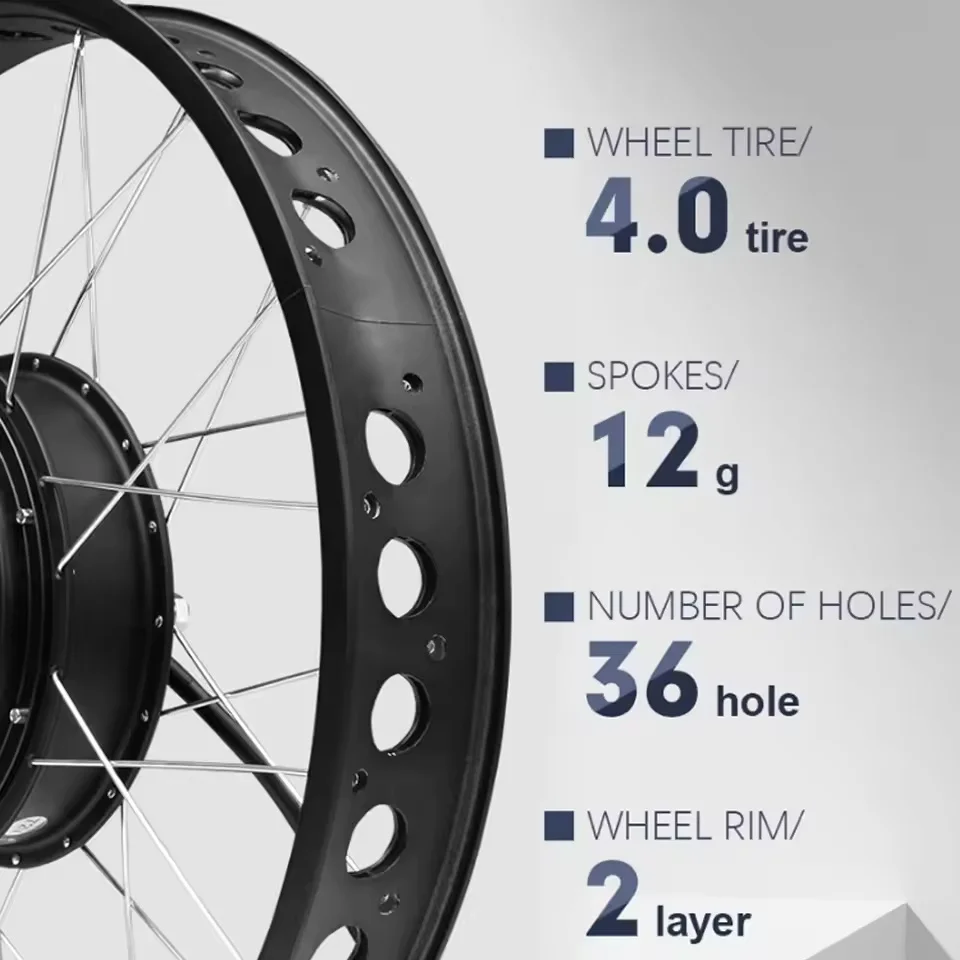 Kit di conversione per bici da - Fat Tire Ebike Conversion Kit 2000W recensione e prezzo